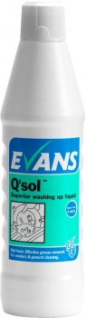 Evans Q'Sol (6 x 1Ltr) Washing up liquid A002AEV