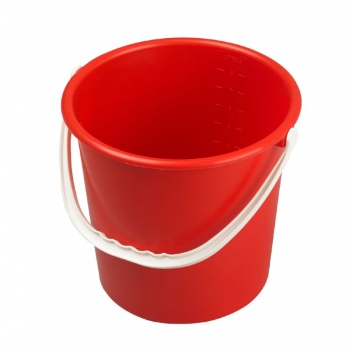 Salmon 9L Shatter Resistant Polypropylene Bucket MBK8