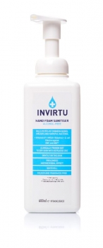 INVIRTU Hand Foam Sanitiser Pump (600ml)
